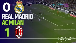 Real Madrid 01 Milan • Match Highlights Jul 31 2024  SimulationRecreation [upl. by Kathryn128]