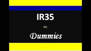 IR35 For Dummies [upl. by Venable]