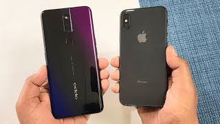 Oppo F11 Pro vs iPhone X SpeedTest amp Camera Comparison [upl. by Oitaroh615]