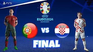 Portugal Vs Croatia UEFA Euro 24 Final  CRonaldo Vs LModric  FC24 [upl. by Mert231]