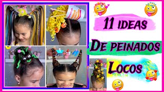 11 ideas de peinados locos fáciles y bonito para el día del niño [upl. by Kirst75]