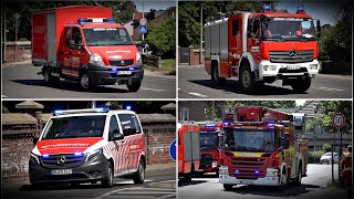 Brand 3 im Krankenhaus  Großeinsatz in Düren Einsatzfahrten von Feuerwehr amp Rettungsdienst 🚒🔥 [upl. by Salamone]