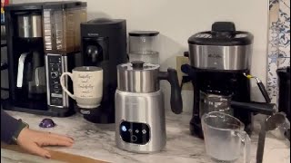 AMZCHEF Milk Frother and Steamer 4 in 1 Electric Milk Warmer Review [upl. by Ellehcear]