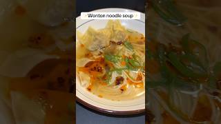 ✨Quick and comforting wonton noodle soup made from scratch🍜 WontonNoodleSoup Recipe comfortfood [upl. by Irehs]