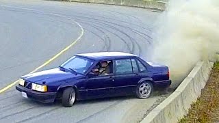 Daily Driven Volvo 940 Turbo Drift Car  quotThe Swed Sledquot [upl. by Idonah528]