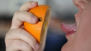 Bestrafung Tutorial  Zungenkuss mit Orange [upl. by Nyral]