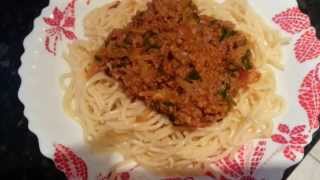 How to make Spaghetti Bolognese with dolmio sauce recipe easy Indian style Italian [upl. by Reve]