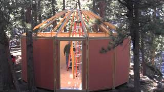 Freedom Yurt Cabins Assembly Overview  How to Build a Wood Yurt Cabin Kit in 35 Days [upl. by Nickolaus616]