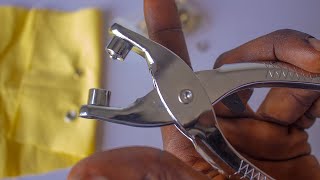 How to use an EYELET PLIER correctly [upl. by Irpak]