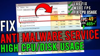 🔧 How To Fix AntiMalware Service Executable From Using High CPUDisk In Windows 10 ✅  2020 [upl. by Armat]