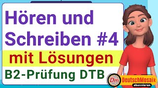 B2 Beruf  Hören und Schreiben mit Lösungen  DTB [upl. by Nedarb499]