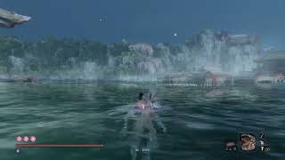 Sekiro Fountainhead palace headless mini boss cheese boss [upl. by Akirea934]