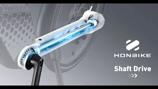 How HONBIKE Shaft Drive System Works [upl. by Holms]