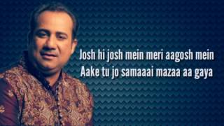 Mere Rashke Qamar Lyrics   BaadShaho  Rahat Fateh Ali Khan [upl. by Bremen]