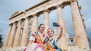 Viaje a Atenas de las falleras mayores de València  Extra Fallas LevanteEMV 2019 [upl. by Vastah]