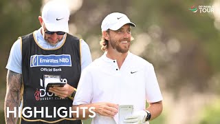 Tommy Fleetwood Round 2 Highlights  2024 Hero Dubai Desert Classic [upl. by Sauder]