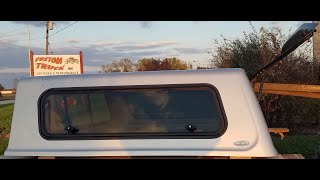 Walk around the used Unicover truck cap Cab High fiberglass 1520 Ford F150 55 bed Cargo Doors [upl. by Constantino360]