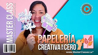 Papelería Creativa Desde Cero  Aprende cómo hacer Cake Toppers [upl. by Stoops]