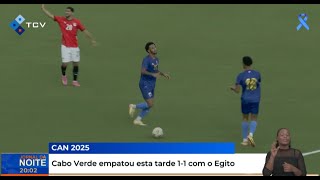 CAN 2025 Cabo Verde empatou esta tarde 11 com o Egito [upl. by Eirrahs]