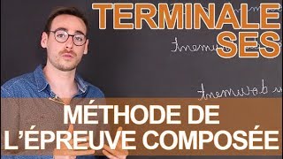 Méthode de lépreuve composée au bac  SES  Terminale  Les Bons Profs [upl. by Pontus]