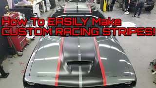 How To  Vinyl Wrap Stripes On Any Car [upl. by Ahsik]