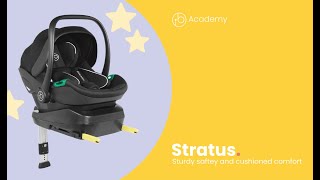 Stratus Car Seat  How to install using the ISOFIX base  Ickle Bubba [upl. by Athal]