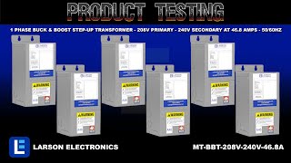 1 Phase Buck amp Boost StepUp Transformer  208V Primary  240V Secondary at 468 Amps  5060Hz [upl. by Lemaj]