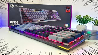 Teclado Mecânico Cooler Master CK352  Review Completa [upl. by Cressi269]