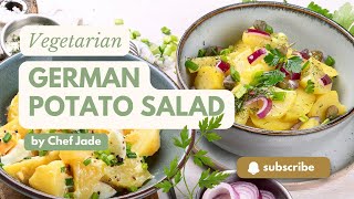 Vegetarian German Potato Salad Recipe  By Chef Jade [upl. by Aleihs]