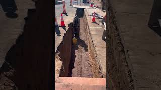 Compaction action wacker row streetworkout underground sewer macho azcontractor [upl. by Fernandez993]