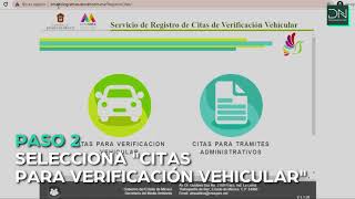 Cómo sacar cita para la verificación Edomex 2020 [upl. by Ainadi9]