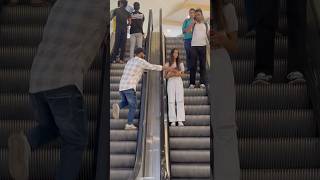 Phone ☎️ sanatching prank on escalator shortsfeed funny comedy publicreact trending prank [upl. by Alec754]