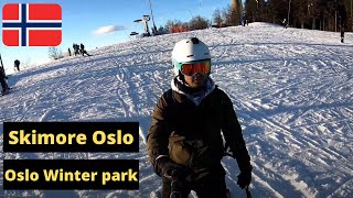 Skiing in OsloNorway  Oslo Winter Park Skimore Oslo  Tryvann [upl. by Edith910]