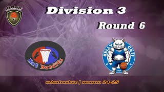 Atlasbasket  Div 3Round 6  NET BANDITS vs BELLY CATS [upl. by Yessej79]