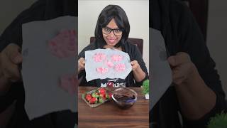 Strawberry 🍓 Life Hack l Strawberry Yogurt Patties shorts funny comedy minkutinku lifehacks [upl. by Airamat]