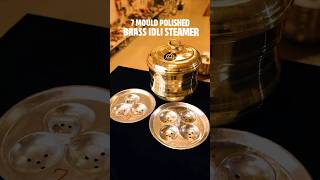 Traditional Brass Idli Steamer  7 Mould Polished  Buy Online  Mannar Craft [upl. by Aeirdna74]