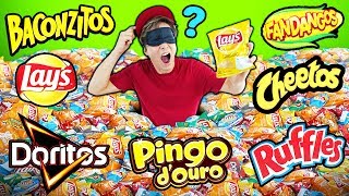 DESAFIO QUAL É O SALGADINHO  ☆ CHIP CHALLENGE ☆ [upl. by Ariak]