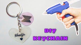 keychain for my subscriber ☺️ keychain with glue gun  c4crafty [upl. by Essila16]