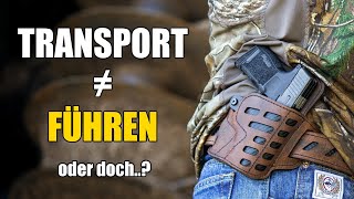 Waffengesetz 1x1 Transport vs Führen [upl. by Eniamat]