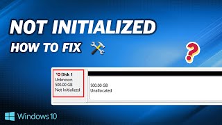 How to Fix External Hard Drive Not Initialized [upl. by Sorac]