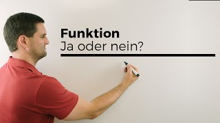 Funktion ja oder nein Einem XWert wird ein YWert zugeordnet  Mathe by Daniel Jung [upl. by Llerrud692]