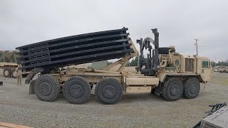 US ARMY PALLETIZED LOAD SYSTEM TRUCK PLS 88M [upl. by Razatlab460]