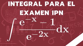 Si eres capaz de RESOLVER esta INTEGRAL serás ADMITIDO en el POLITÉCNICO 🚀 [upl. by Raycher107]