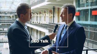 Veel mogelijkheden qua dividend  Johan Thijs KBC  CEO Talk [upl. by Ner]