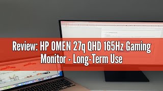 Review HP OMEN 27q QHD 165Hz Gaming Monitor  LongTerm User Experience [upl. by Ennovart]