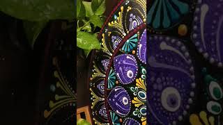 Mandalaart art youtubeshorts mandala dotpaintings blue meditation decorart handmade [upl. by Solange]