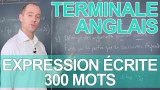 Expression écrite  300 mots  Le rappel de cours  ANGLAIS  Terminale  Les Bons Profs [upl. by Adnema496]