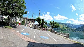 30 minute Indoor Cycling Workout Kaprun to Zell am See Austria Alps 4K Video [upl. by Aidnis549]