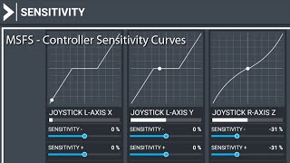 MSFS  Adjusting Controller Sensitivity Curves [upl. by Ylera]