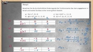 Differenzenquotient  Durchschnittliche mittlere Änderungsrate ★ Übung 2 [upl. by Ayahsal]